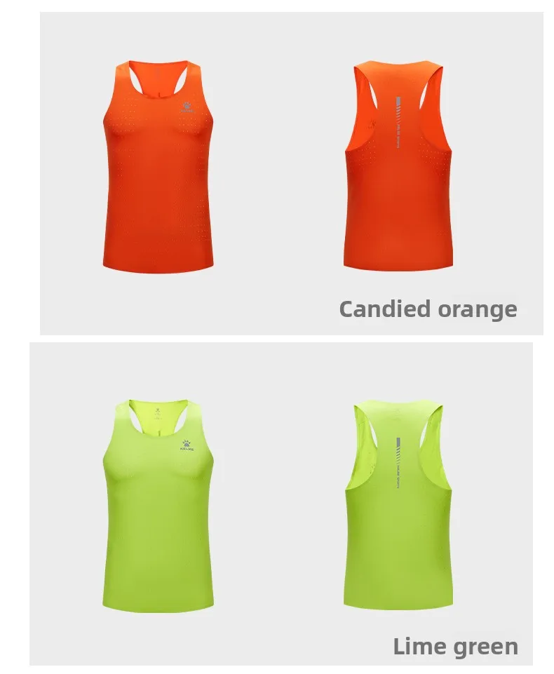 KELME Men's Marathon Vest Professional Racing Top Training Fitness Track And Field Running Speed Dry Vest