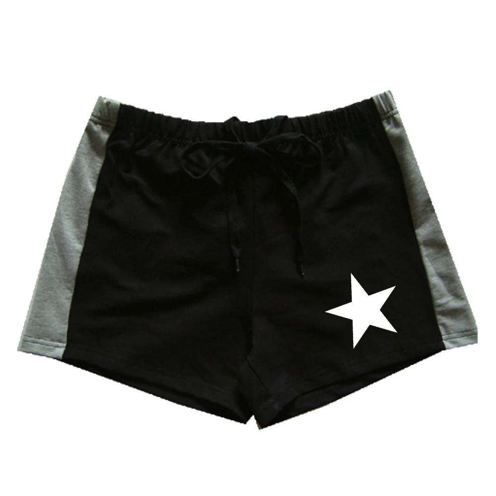 Men's summer white pure pentagram print pattern outdoor sea surfing casual comfortable refreshing versatile sports shorts
