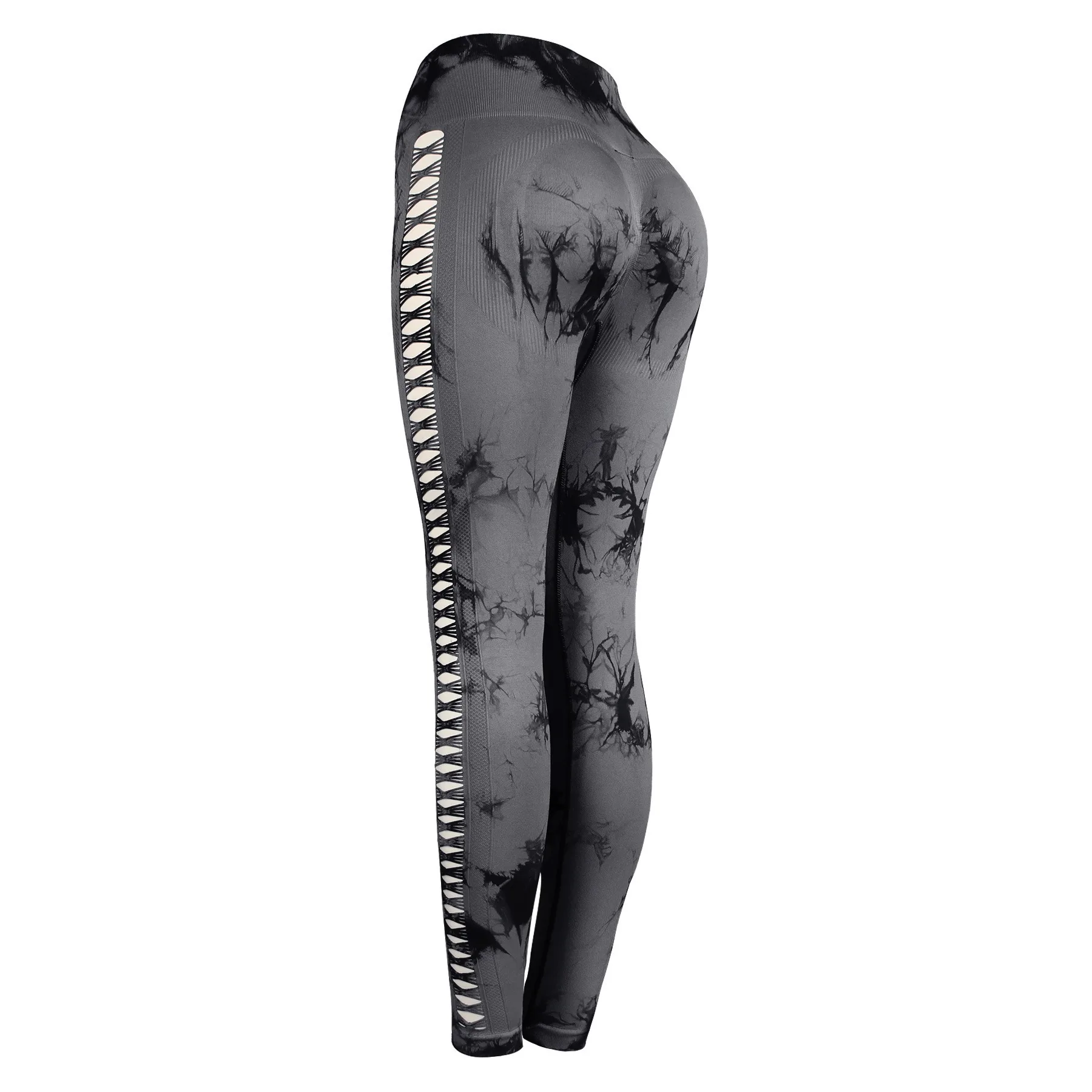 Sexy Hollow Black Seamless Leggings Women Fitness Leggings Gym Yoga Pants High Waist Yoga Pants Sports Female Clothing