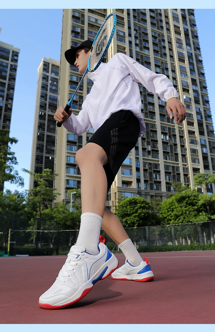New Men's Volleyball Shoes Outdoor Fitness Badminton Sports Shoes Mesh Breathable Tennis Shoes Indoor Sport Training Sneakers