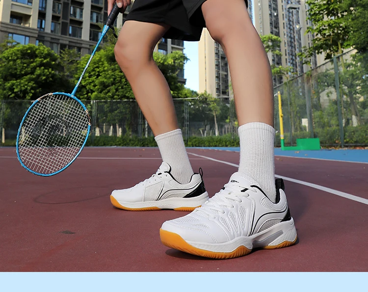 New Men's Volleyball Shoes Outdoor Fitness Badminton Sports Shoes Mesh Breathable Tennis Shoes Indoor Sport Training Sneakers
