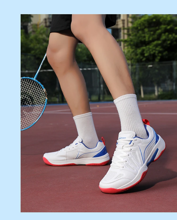 New Men's Volleyball Shoes Outdoor Fitness Badminton Sports Shoes Mesh Breathable Tennis Shoes Indoor Sport Training Sneakers