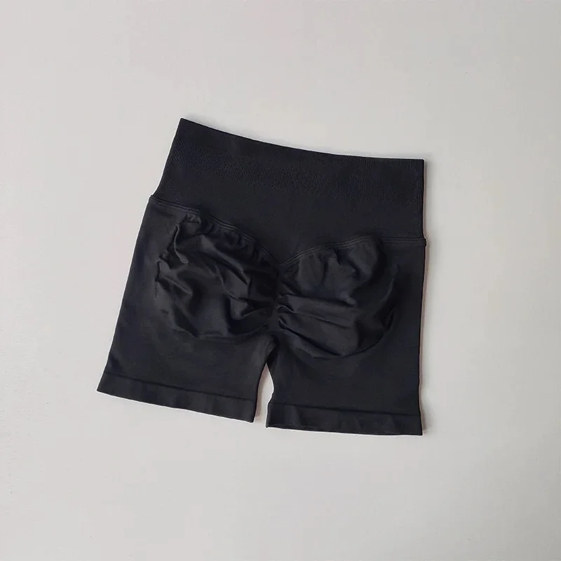 Peach Hip Lifting Sports Shorts Women High Waist and Waist Tightening Slimming Running Hip Speed Drying Three Point Tight Pants