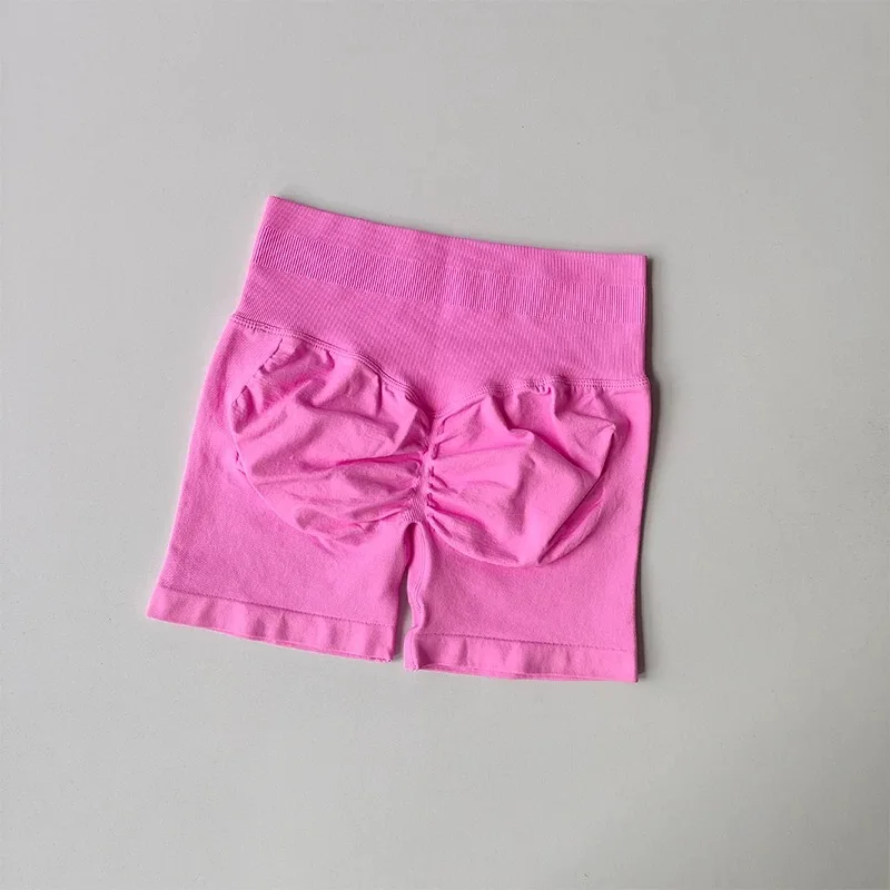 Peach Hip Lifting Sports Shorts Women High Waist and Waist Tightening Slimming Running Hip Speed Drying Three Point Tight Pants