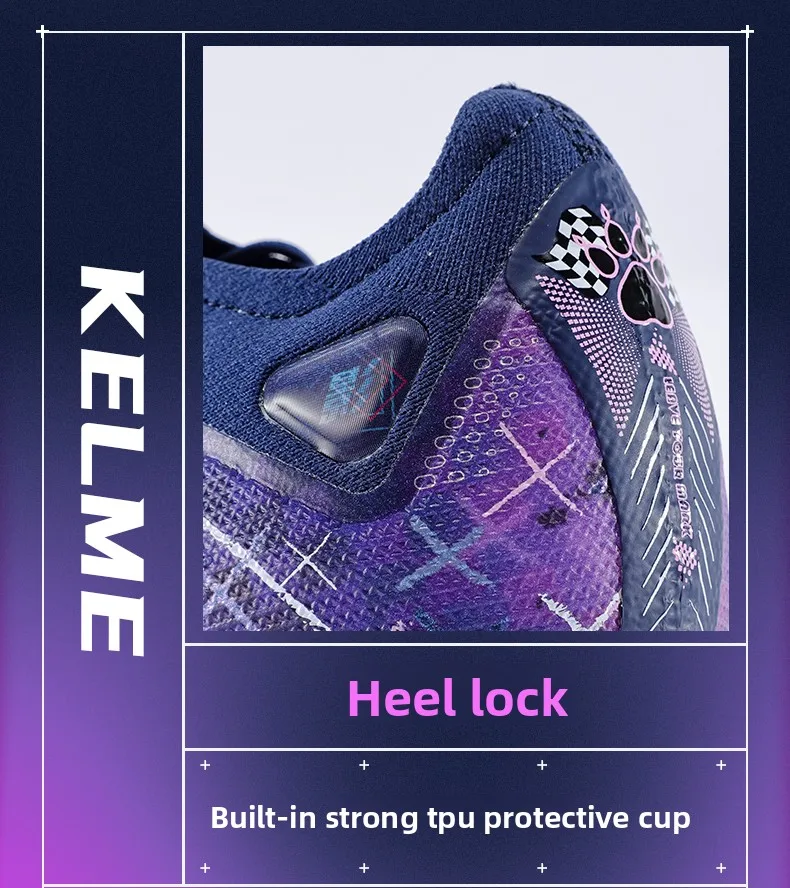 Kelme Adult Football Shoes Men's Broken Nail Tf Artificial Grass Cushioning Football Boots Indoor Anti Slip Football Shoes