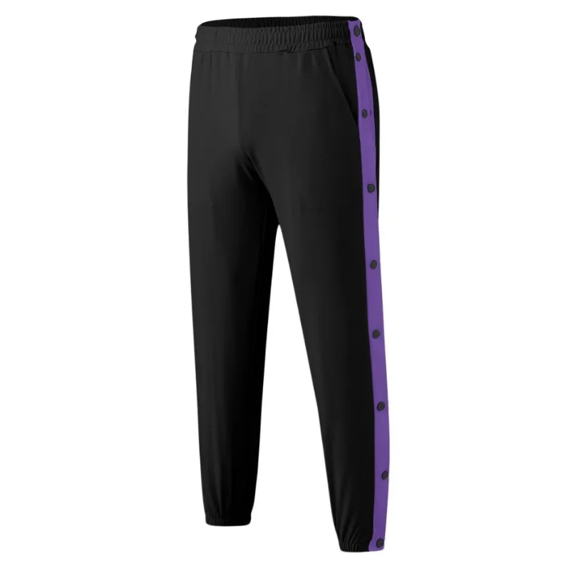Men Sweatpants Jogging Sportswear Men's Fitness Pants Casual Loose Mesh Trousers Quick-dry Breathable Pants Side Button Design