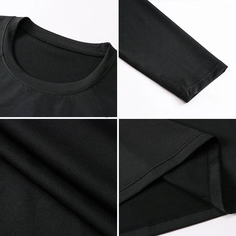 1 or 3 Pack Men's Compression Shirts Long Sleeve Workout Gym T-Shirts Running Tops Cool Quick Dry Sports Baselayer Undershirts