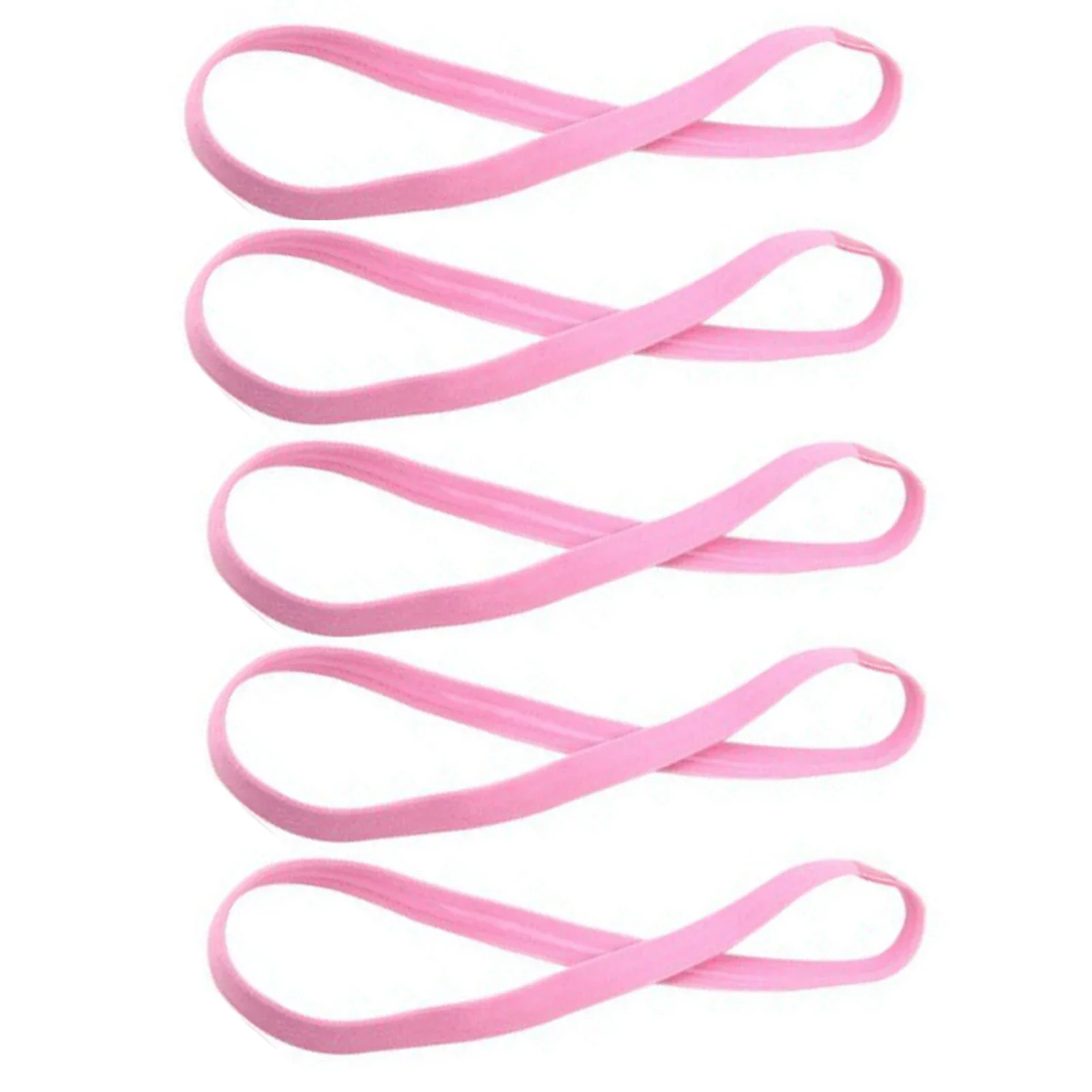 1/5/10pcs Thin Elastic Hair Band Sweatband Football Running Hair Accessories Fashion Simple Non-Slip Stretchy Sports Headband