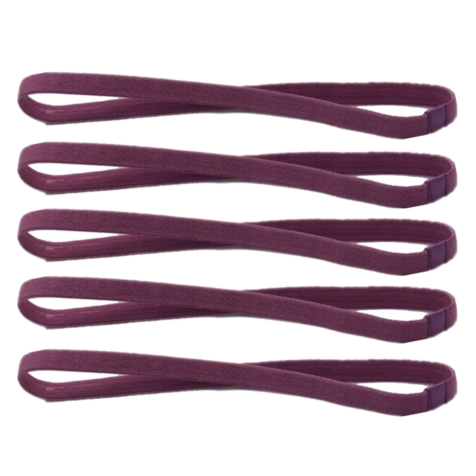 1/5/10pcs Thin Elastic Hair Band Sweatband Football Running Hair Accessories Fashion Simple Non-Slip Stretchy Sports Headband