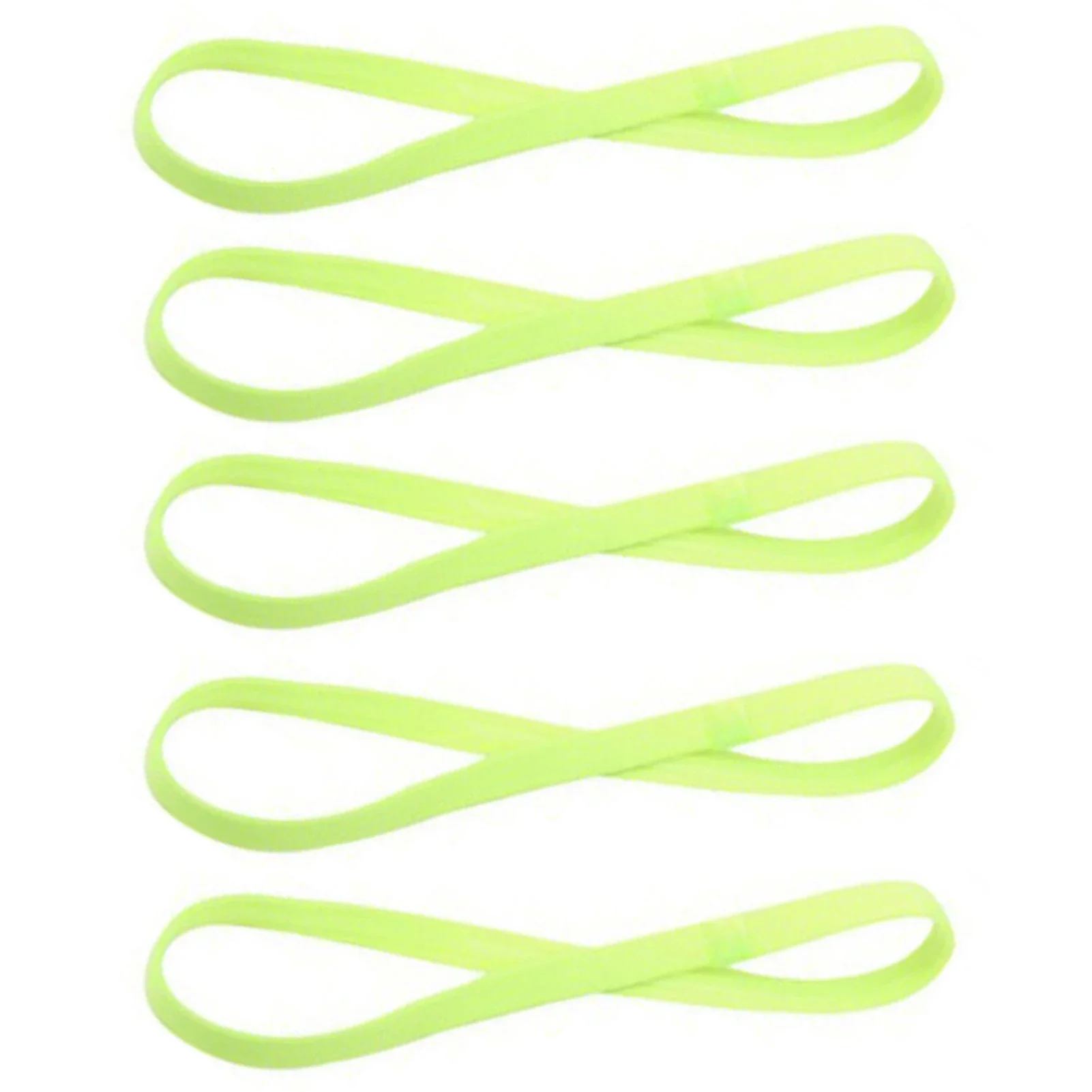 1/5/10pcs Thin Elastic Hair Band Sweatband Football Running Hair Accessories Fashion Simple Non-Slip Stretchy Sports Headband
