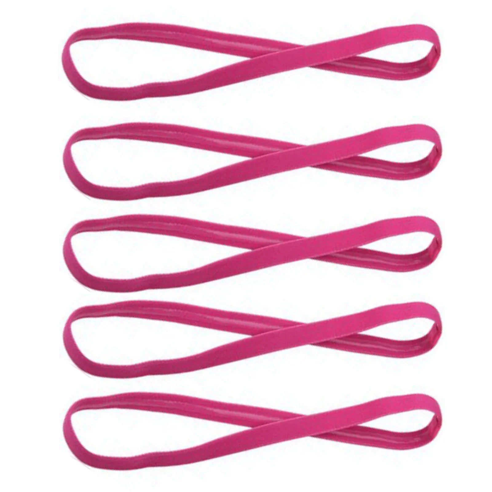 1/5/10pcs Thin Elastic Hair Band Sweatband Football Running Hair Accessories Fashion Simple Non-Slip Stretchy Sports Headband