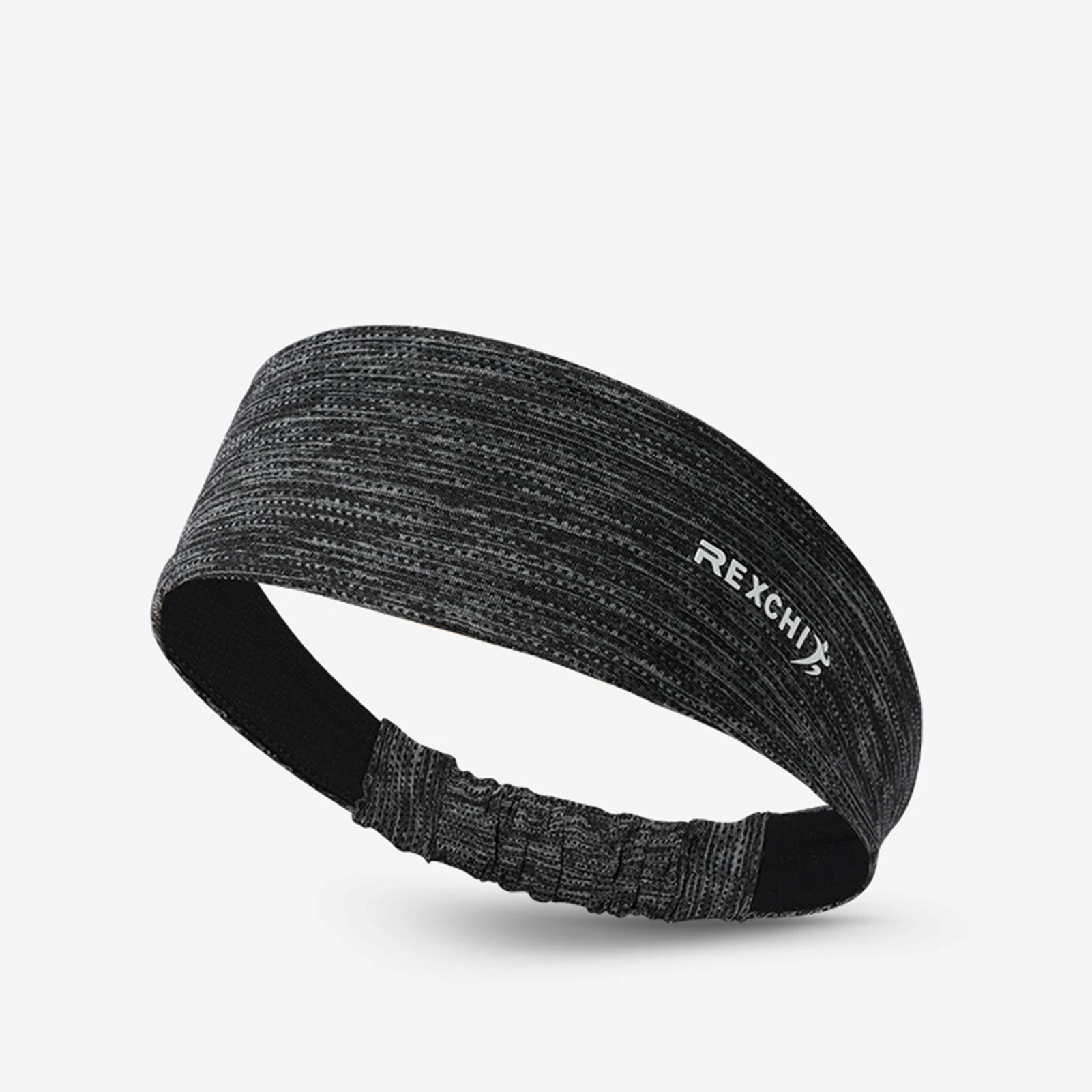 Ice Silk Sweatband for Men Sports Headband Running Cycling Gym Workout Non Slip Elastic Sweat Wristband Head Wrap