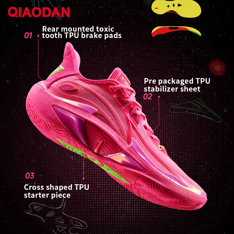 QIAODAN Duya 4.0 Basketball Shoes Summer 2026 Professional Men's Sports Shoes Anti Cushioning Support Sneakers QXA013253177