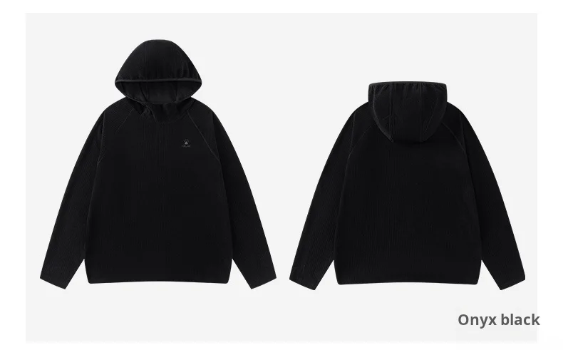 Kelme Men's Sports Hoodie Outdoor Windproof Jacket Casual Running Long Sleeved Fleece Warm Pullover