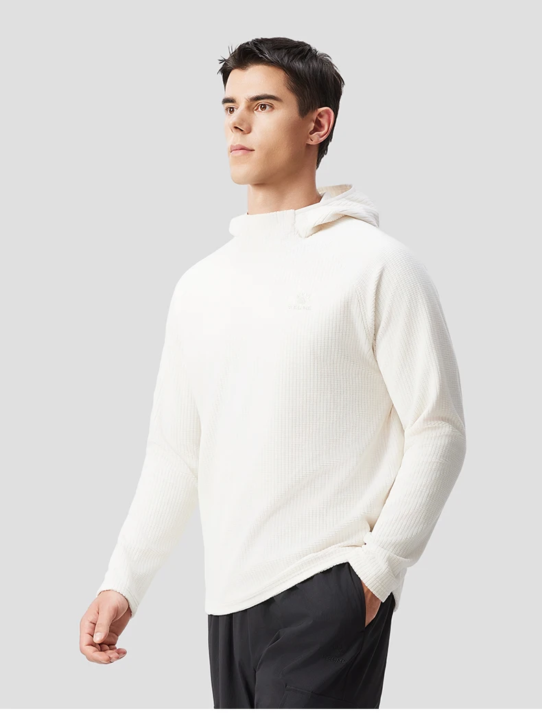 Kelme Men's Sports Hoodie Outdoor Windproof Jacket Casual Running Long Sleeved Fleece Warm Pullover