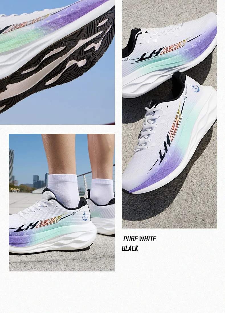 QIAODAN LH600 2nd Men Running Shoes Breathable Mesh Sneakers Shock Absorption Rebound Cushioning Athletic Footwear QXB023263229R