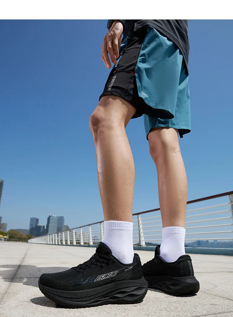 QIAODAN LH600 2nd Men Running Shoes Breathable Mesh Sneakers Shock Absorption Rebound Cushioning Athletic Footwear QXB023263229R
