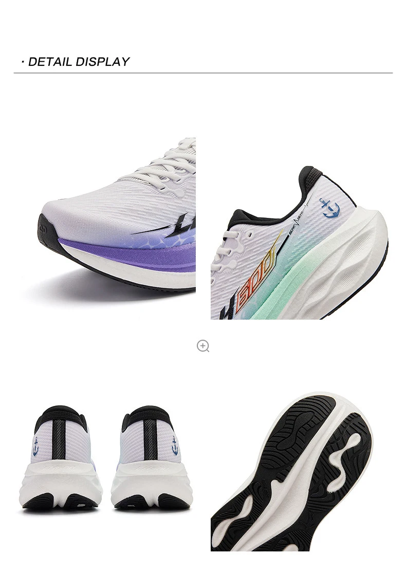 QIAODAN LH600 2nd Men Running Shoes Breathable Mesh Sneakers Shock Absorption Rebound Cushioning Athletic Footwear QXB023263229R
