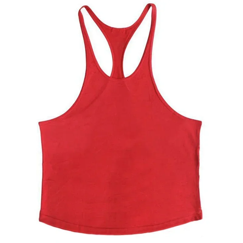 Plain Bodybuilding Tank Tops Gym Workout Fitness Sleeveless Shirts Summer Cotton Undershirt Mens Casual Vests Running Clothing