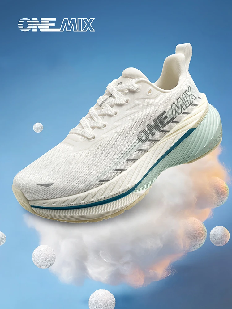 ONEMIX-Lightweight Running Shoes for Men and Women Stable Cushioning Sports Shoes Bounce-resistant Walking Shoes Outdoor New