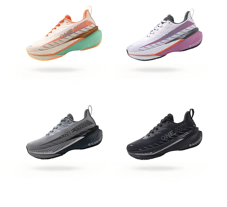 ONEMIX-Lightweight Running Shoes for Men and Women Stable Cushioning Sports Shoes Bounce-resistant Walking Shoes Outdoor New