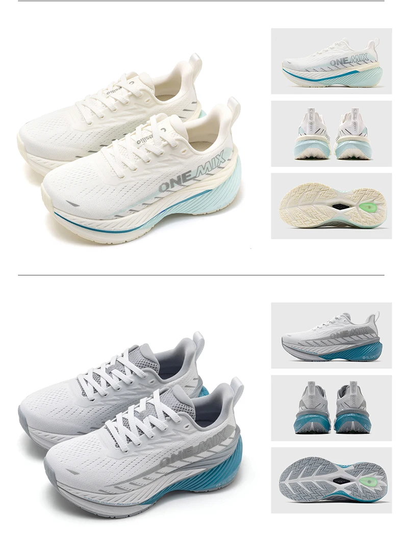 ONEMIX-Lightweight Running Shoes for Men and Women Stable Cushioning Sports Shoes Bounce-resistant Walking Shoes Outdoor New