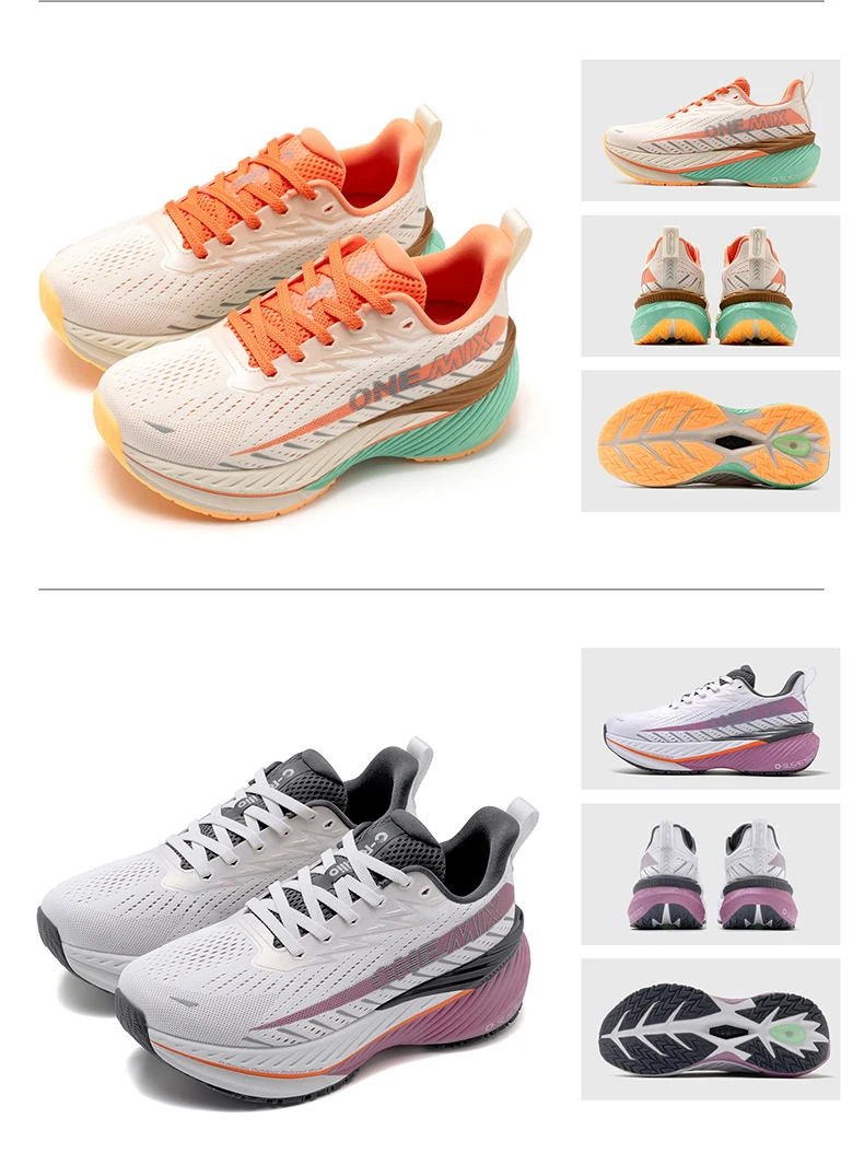 ONEMIX-Lightweight Running Shoes for Men and Women Stable Cushioning Sports Shoes Bounce-resistant Walking Shoes Outdoor New