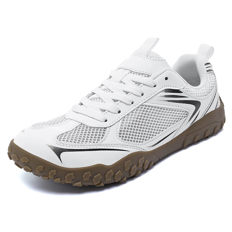 Unisex Wide Width Hiking Shoes Breathable Mesh Outdoor Trekking Sneakers Anti Slip Rubber Sole Walking Trainers Summer Autumn
