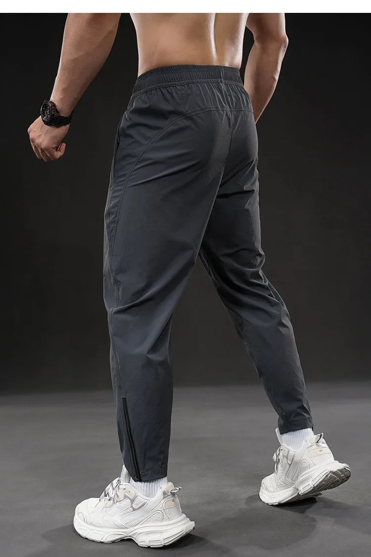 Summer New Men's Quick-dry Sports Pants Training Autumn Stretch Jogger Pants Drawstring Versatile Casual Gym Fitness Trousers
