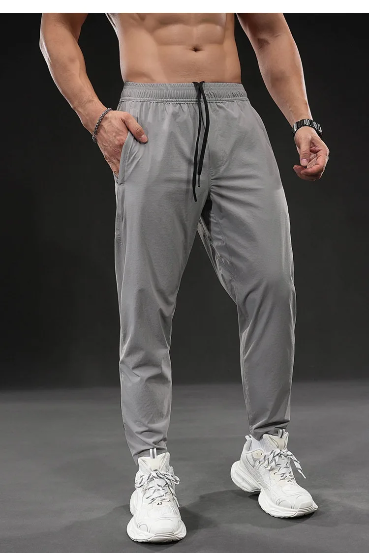 Summer New Men's Quick-dry Sports Pants Training Autumn Stretch Jogger Pants Drawstring Versatile Casual Gym Fitness Trousers