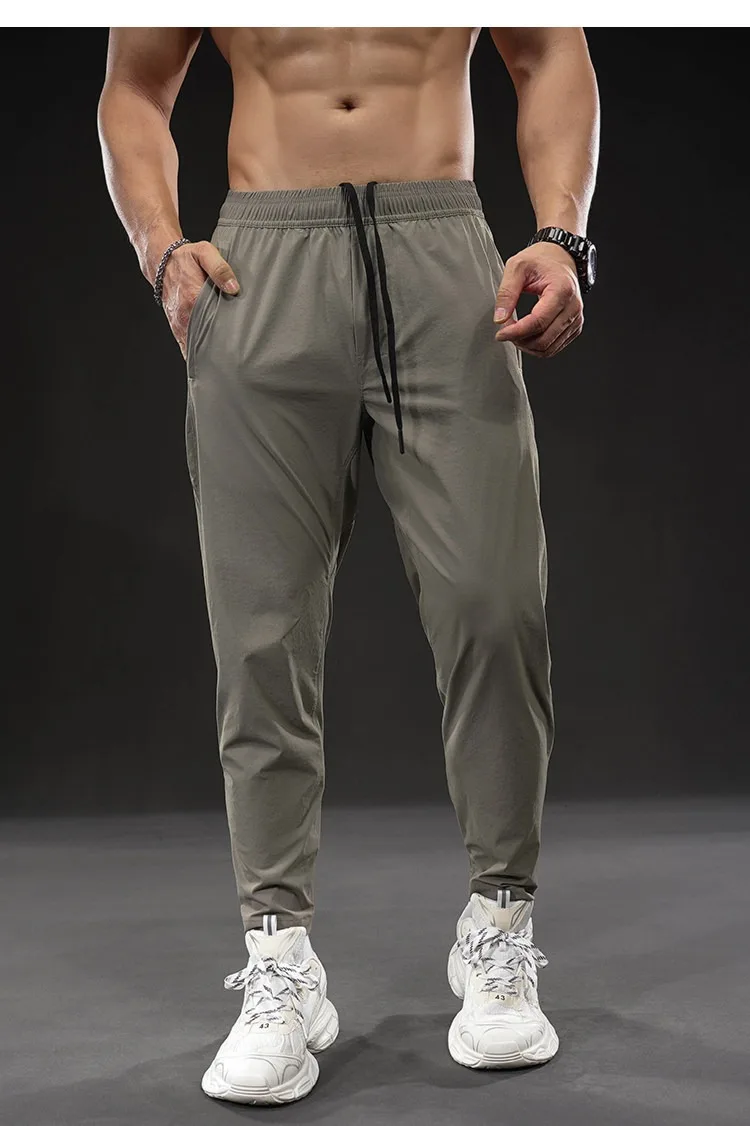Summer New Men's Quick-dry Sports Pants Training Autumn Stretch Jogger Pants Drawstring Versatile Casual Gym Fitness Trousers