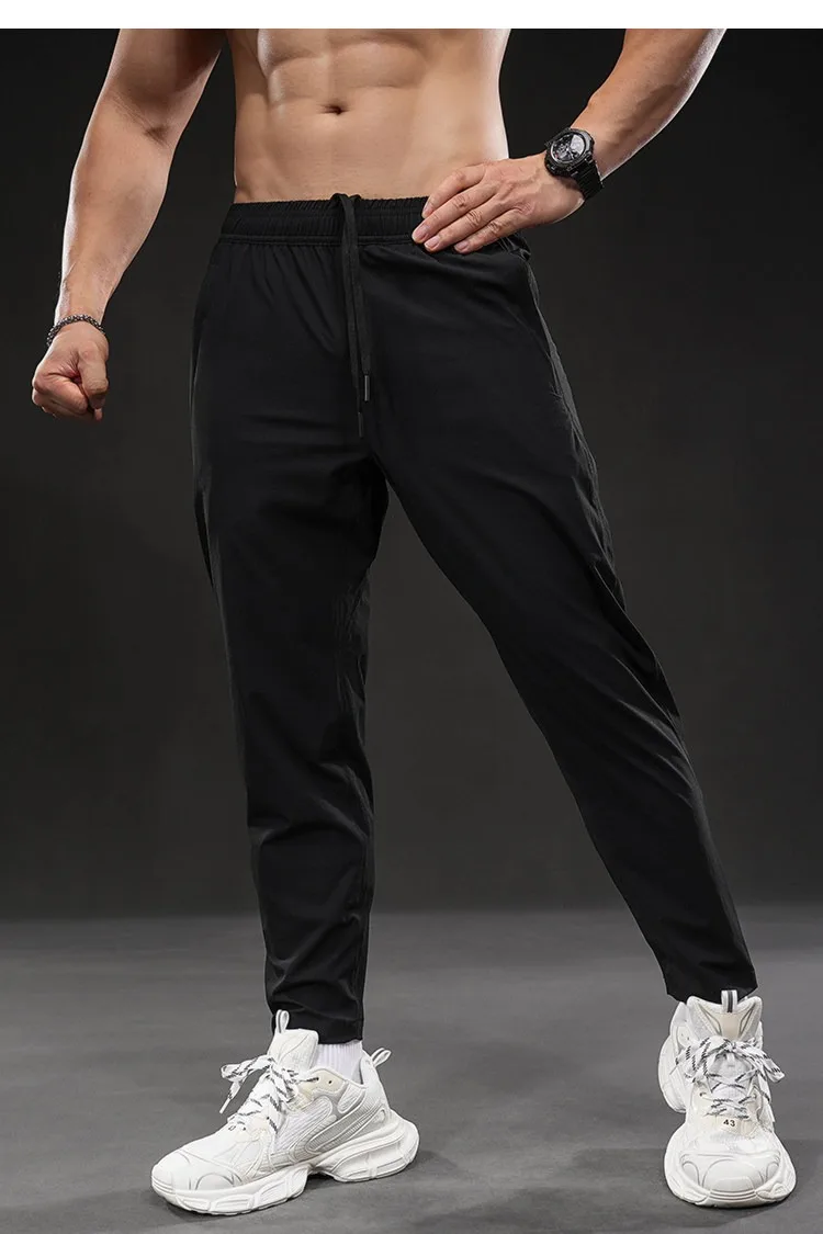 Summer New Men's Quick-dry Sports Pants Training Autumn Stretch Jogger Pants Drawstring Versatile Casual Gym Fitness Trousers