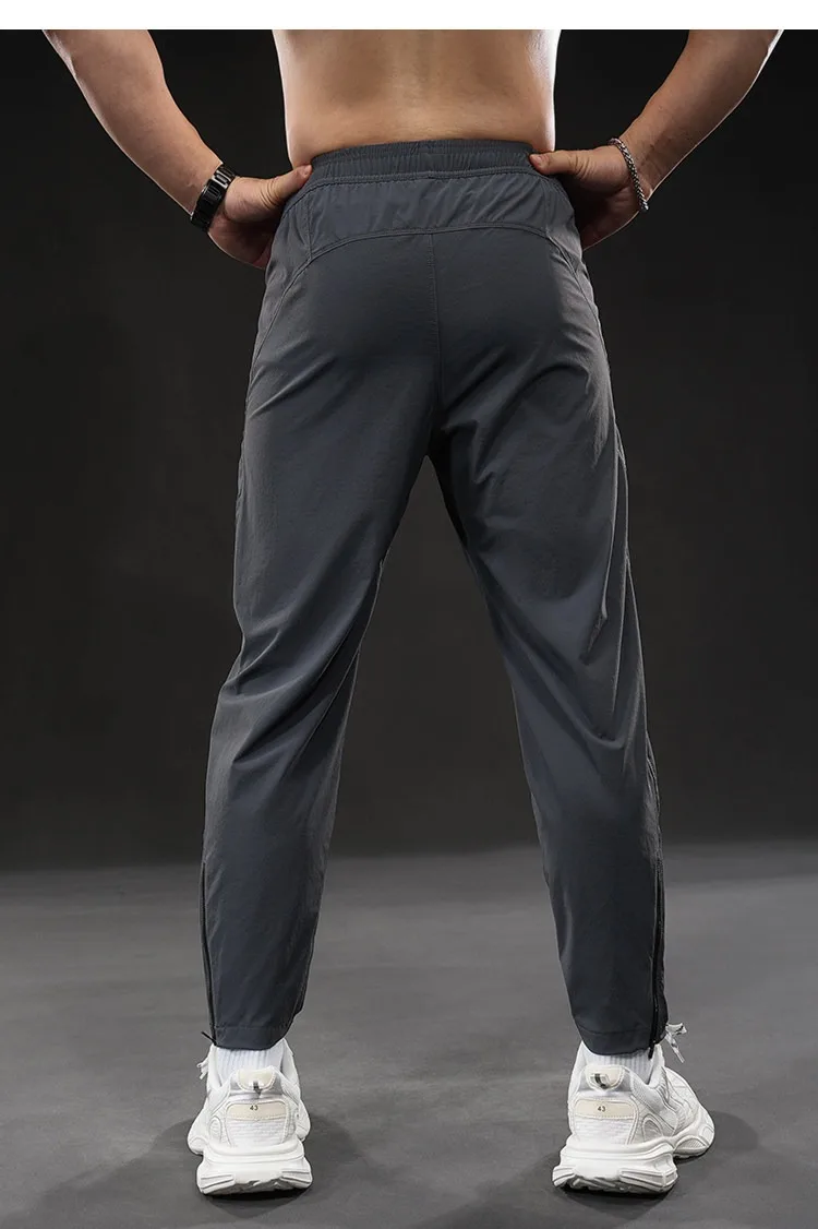 Summer New Men's Quick-dry Sports Pants Training Autumn Stretch Jogger Pants Drawstring Versatile Casual Gym Fitness Trousers