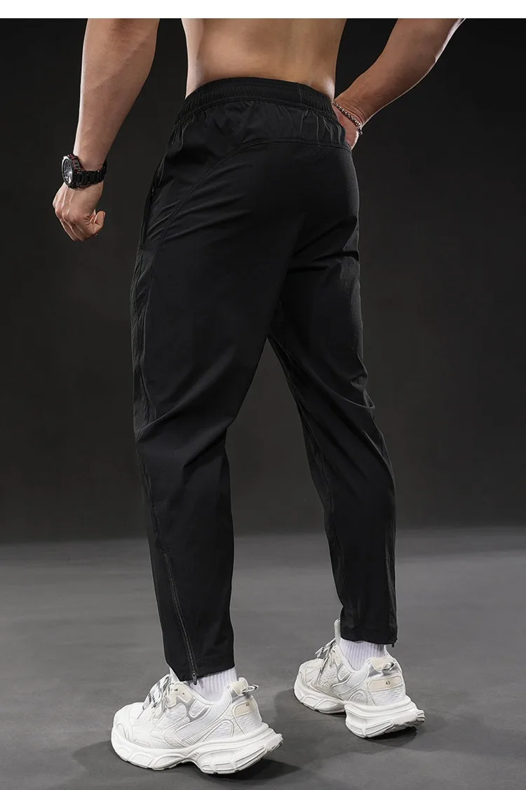 Summer New Men's Quick-dry Sports Pants Training Autumn Stretch Jogger Pants Drawstring Versatile Casual Gym Fitness Trousers