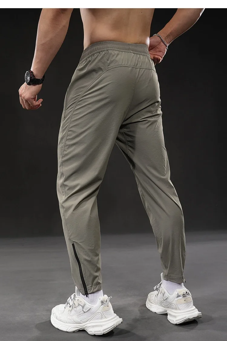 Summer New Men's Quick-dry Sports Pants Training Autumn Stretch Jogger Pants Drawstring Versatile Casual Gym Fitness Trousers