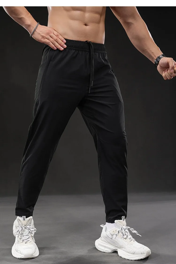 Summer New Men's Quick-dry Sports Pants Training Autumn Stretch Jogger Pants Drawstring Versatile Casual Gym Fitness Trousers