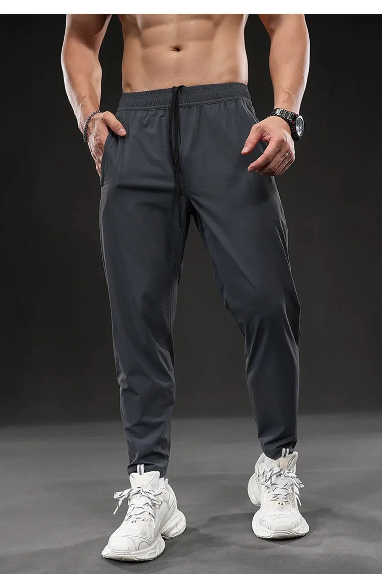 Summer New Men's Quick-dry Sports Pants Training Autumn Stretch Jogger Pants Drawstring Versatile Casual Gym Fitness Trousers