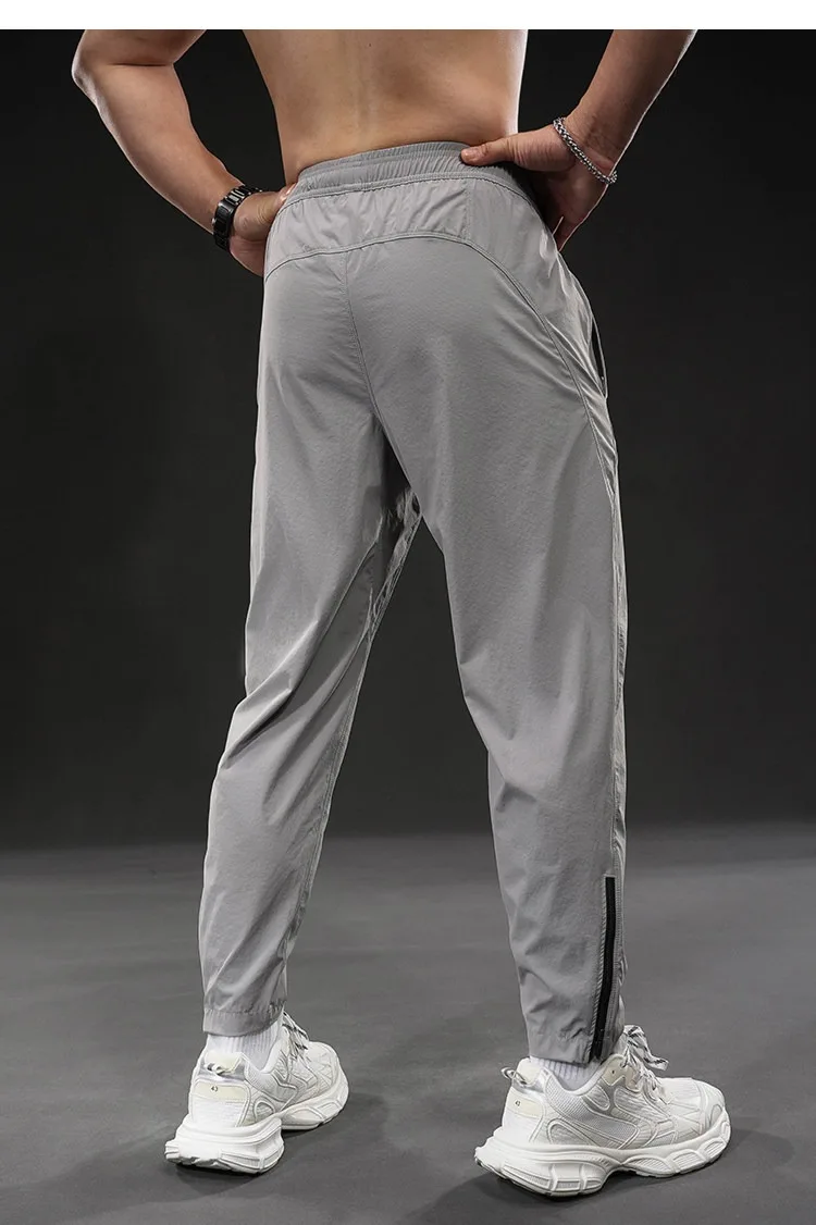 Summer New Men's Quick-dry Sports Pants Training Autumn Stretch Jogger Pants Drawstring Versatile Casual Gym Fitness Trousers