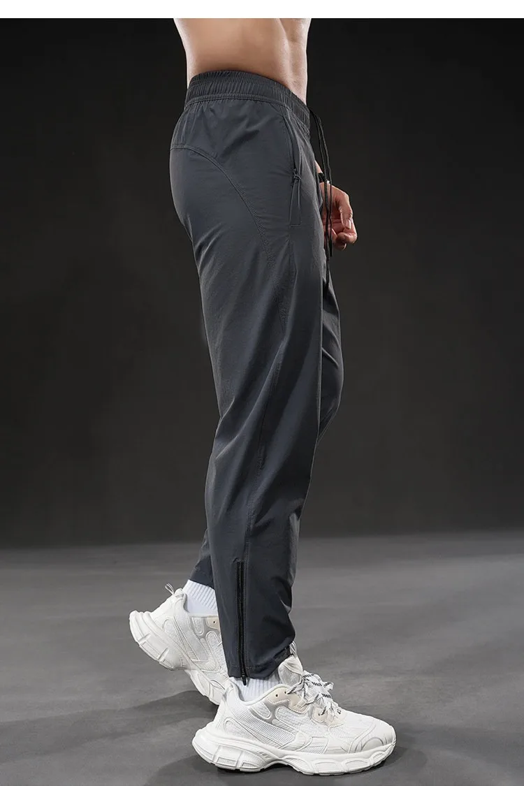 Summer New Men's Quick-dry Sports Pants Training Autumn Stretch Jogger Pants Drawstring Versatile Casual Gym Fitness Trousers