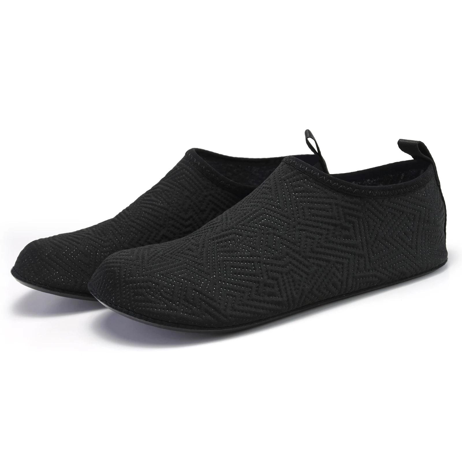 Unisex Black Quick Dry Water Shoes Barefoot Aqua Socks with Non-Slip Soft Sole for Beach Swim Surf Yoga Fitness Exercise