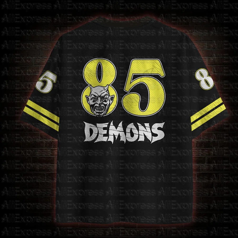 2026 New Movie Sports Fashion Adult and Children's Short Sleeve V-neck Street Eye Clothing Gothic Style Horror Fans Gift