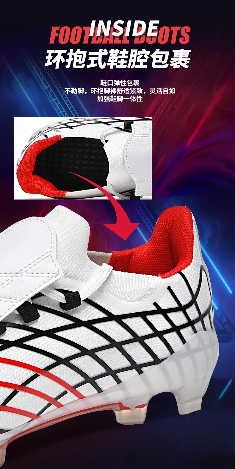 8552 High Quality Mens Soccer Shoes Training F50/FG Outdoor Sport Football Boots Adult Long Spikes Non Slip Match Soccer Cleats