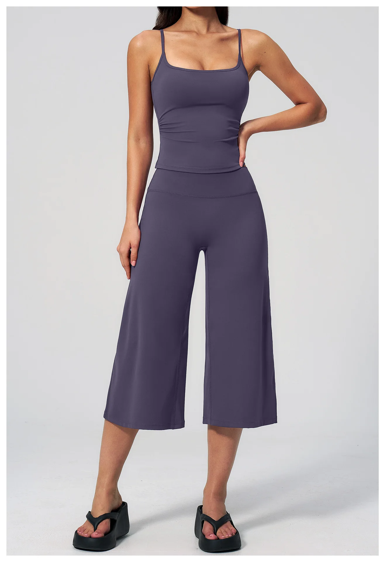Sports Set Capri Pants Gym Clothes Women's Tracksuit Yoga Suit For Fitness Athletic Wear Short Underwear Training Workout Outfit