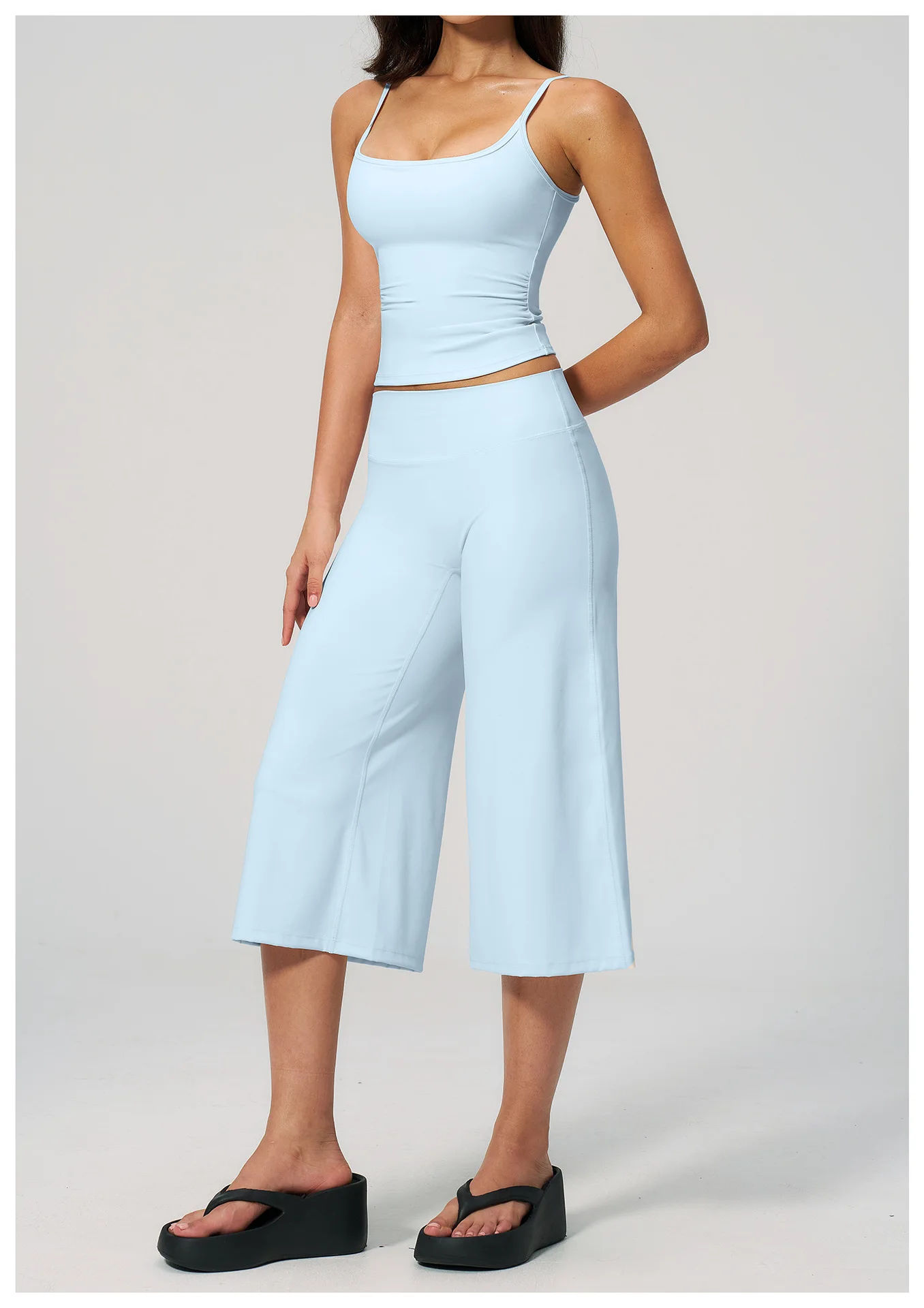 Sports Set Capri Pants Gym Clothes Women's Tracksuit Yoga Suit For Fitness Athletic Wear Short Underwear Training Workout Outfit