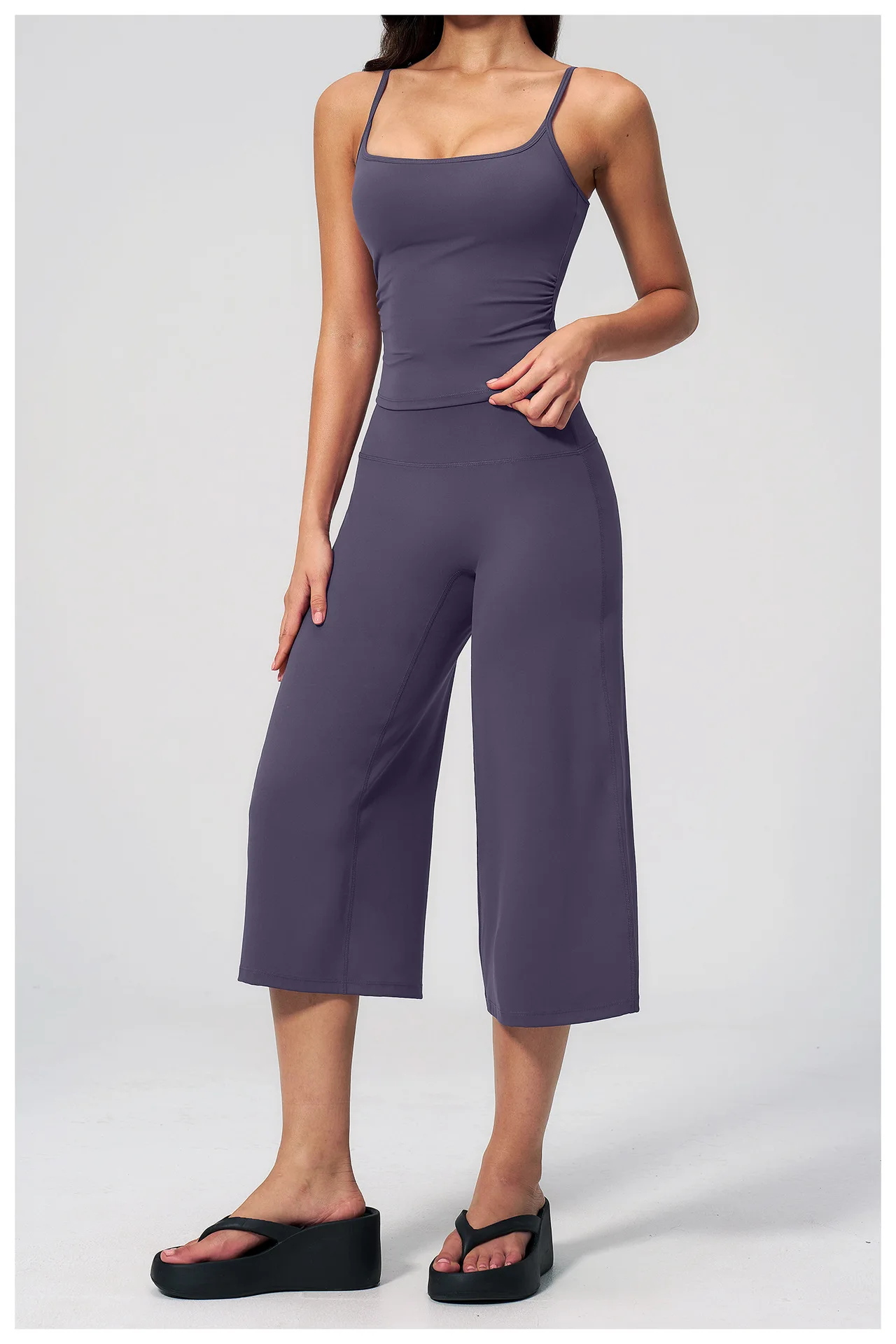 Sports Set Capri Pants Gym Clothes Women's Tracksuit Yoga Suit For Fitness Athletic Wear Short Underwear Training Workout Outfit