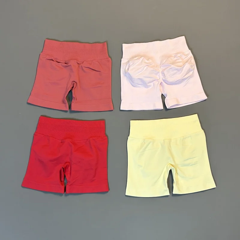 Sports Shorts Women Seamless Scrunch Butt Yoga Workout Gym Fitness Biker Shorts Quick Dry Running Training Athletic Shorts