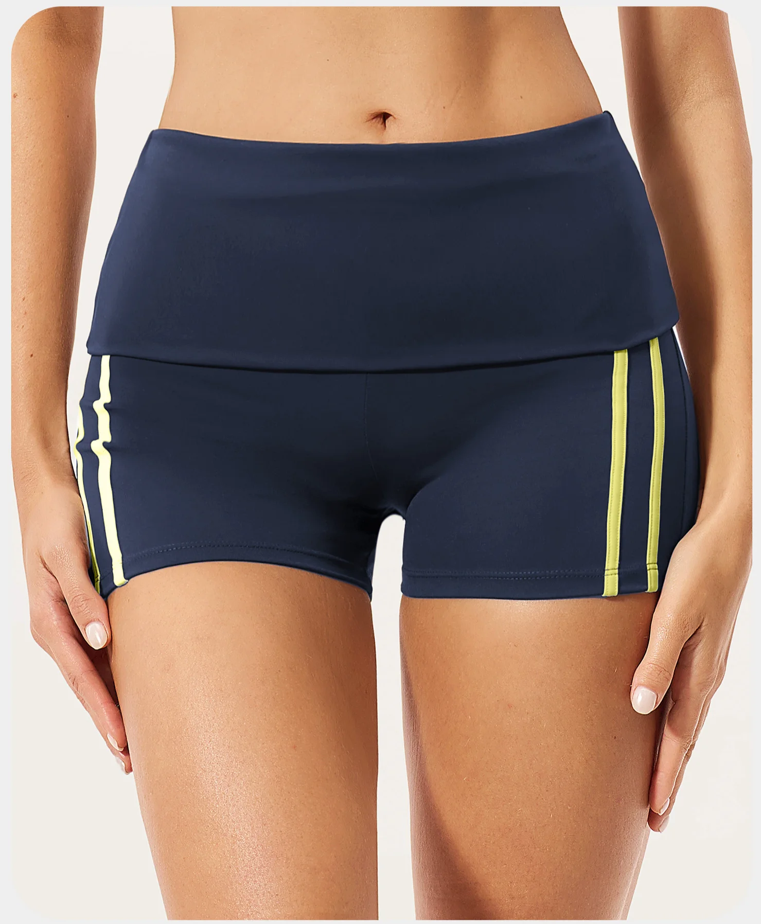 High Waist Summer Workout Gym Shorts Women's Yoga Fitness Shorts Running Cycling Shorts Female Breathable Sports Short Tights