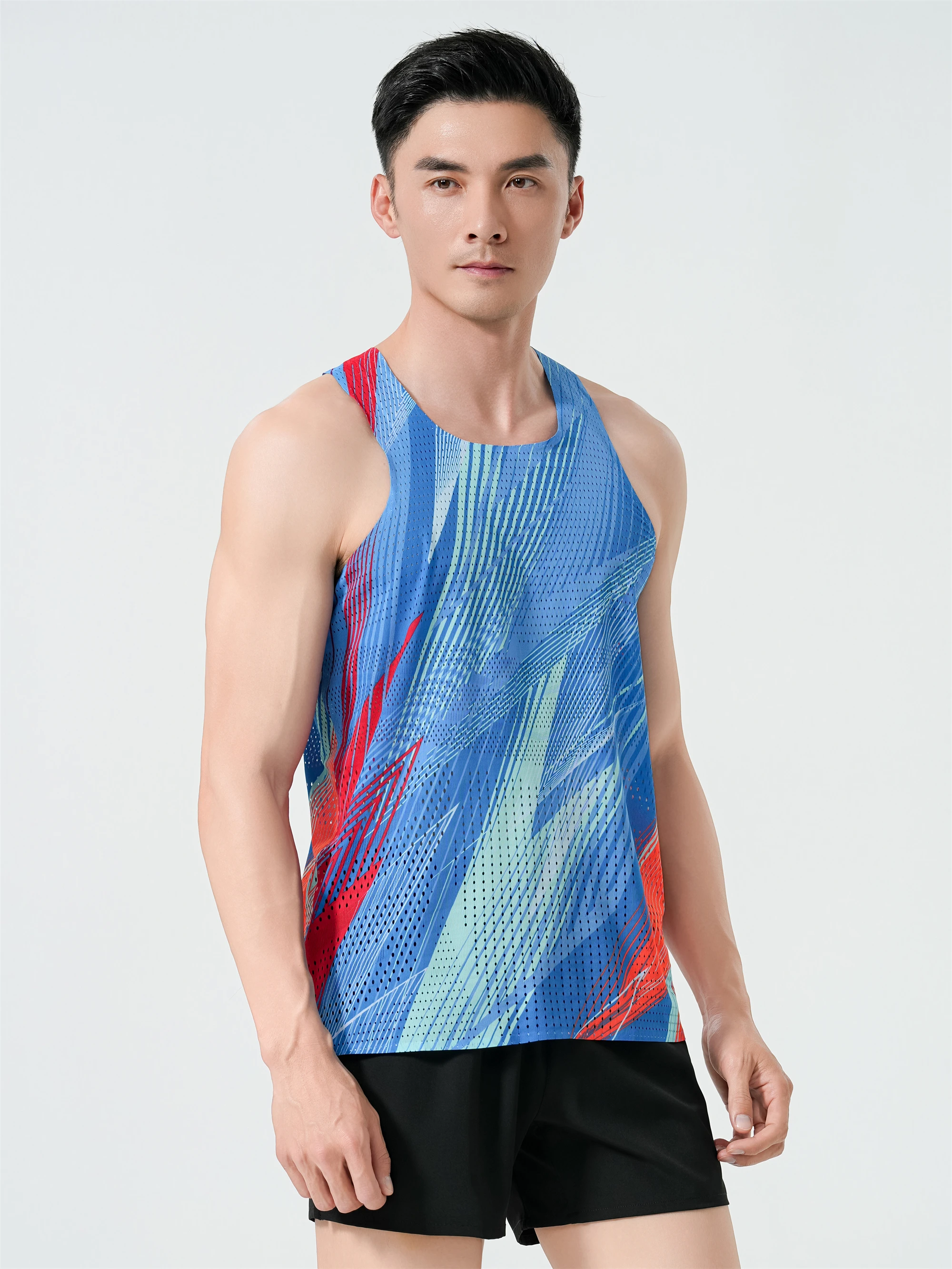 Mens Running Vests Ultralight Clothing Athletics Tank Tops Outdoor Sports Gym Fitness Guys Marathon Sleeveless Shirts Breathable