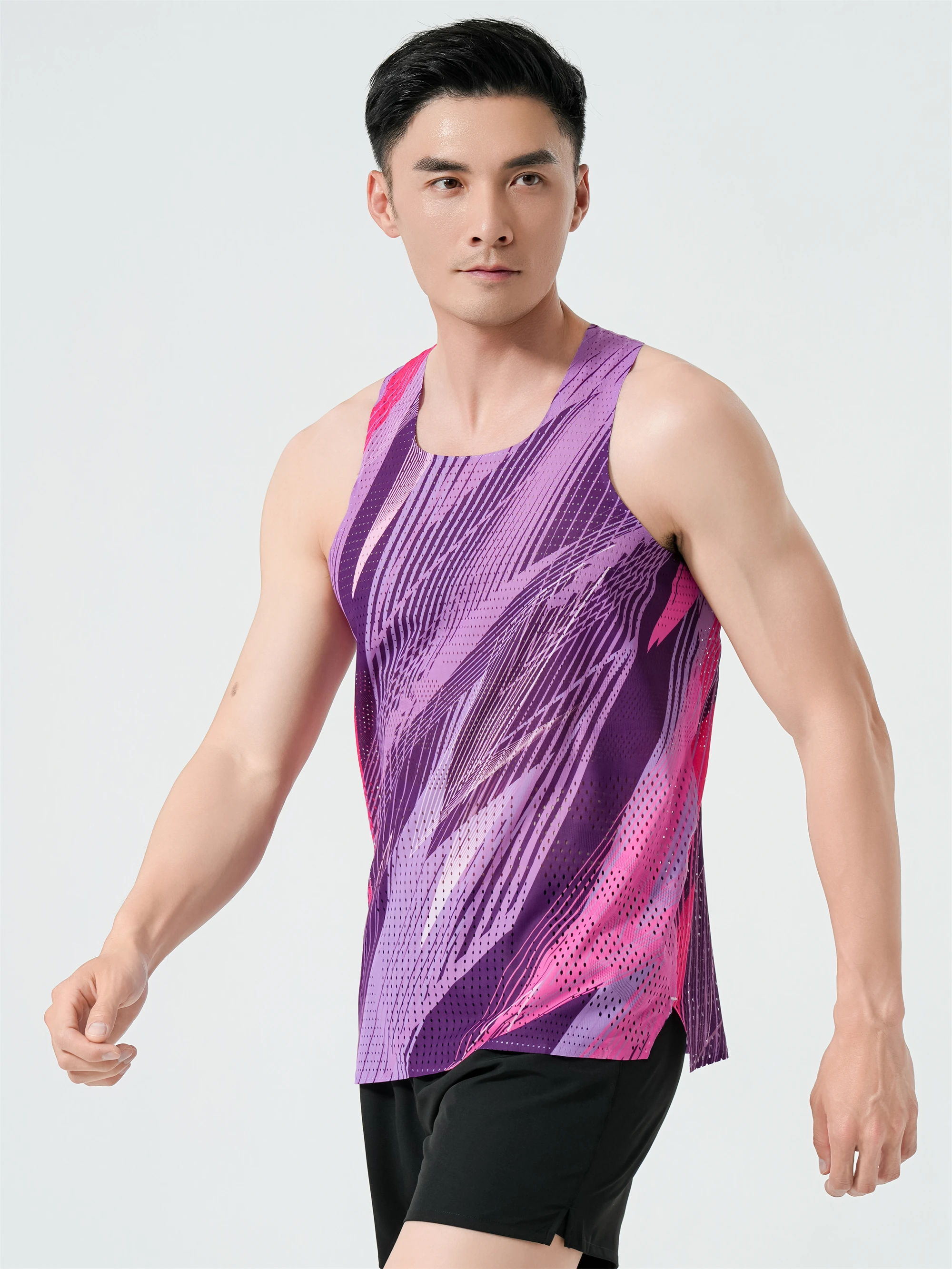 Mens Running Vests Ultralight Clothing Athletics Tank Tops Outdoor Sports Gym Fitness Guys Marathon Sleeveless Shirts Breathable