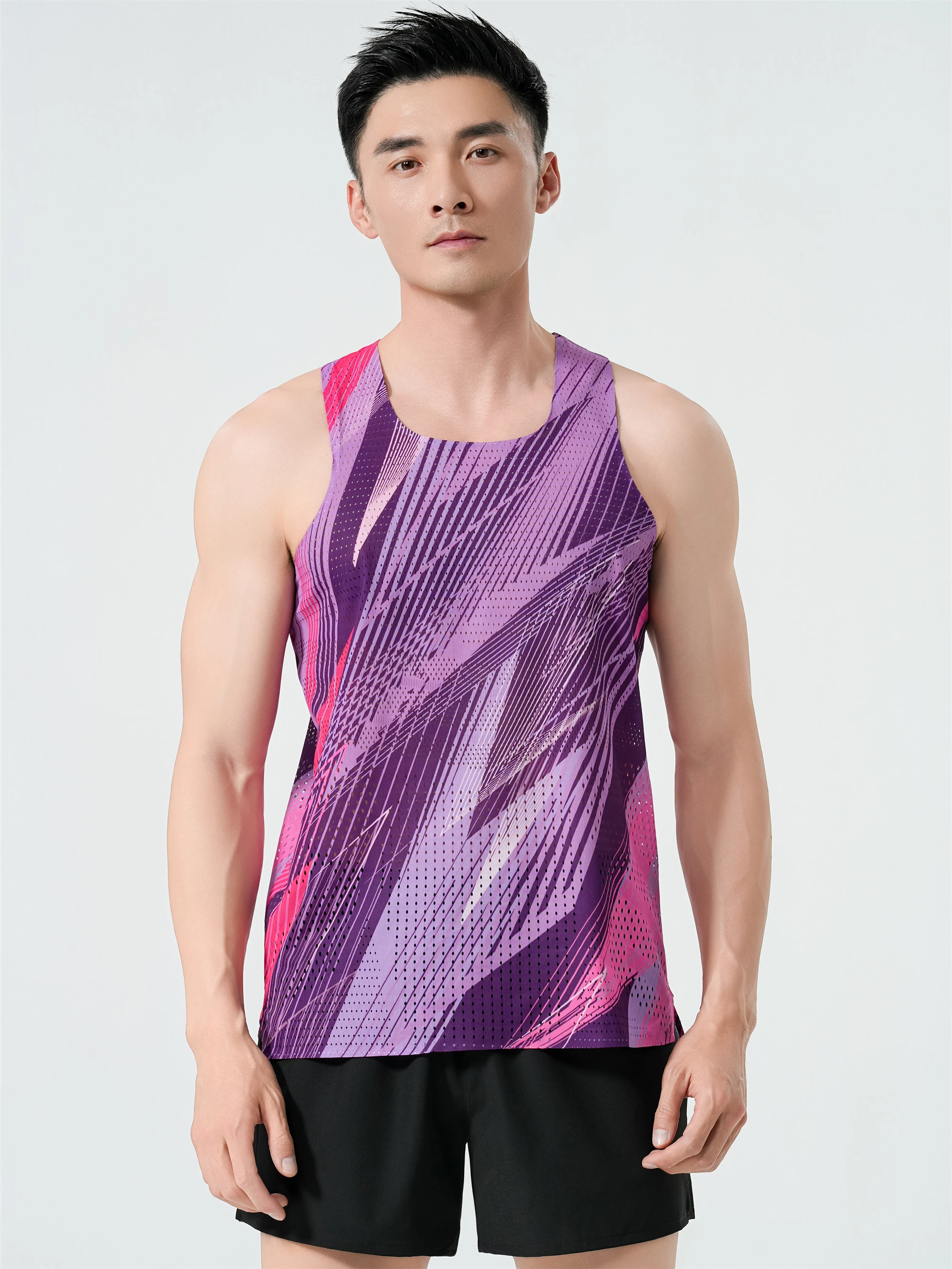 Mens Running Vests Ultralight Clothing Athletics Tank Tops Outdoor Sports Gym Fitness Guys Marathon Sleeveless Shirts Breathable